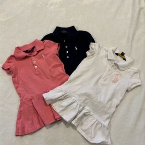 Bundle - Set of 3 Polo Ralph Lauren Little Girl Dresses
